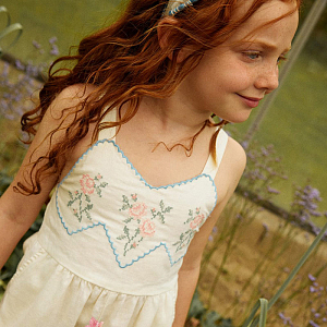 Полукомбинезон с шортами Джинджерснэпс (Gingersnaps) "Джилл", ванильный